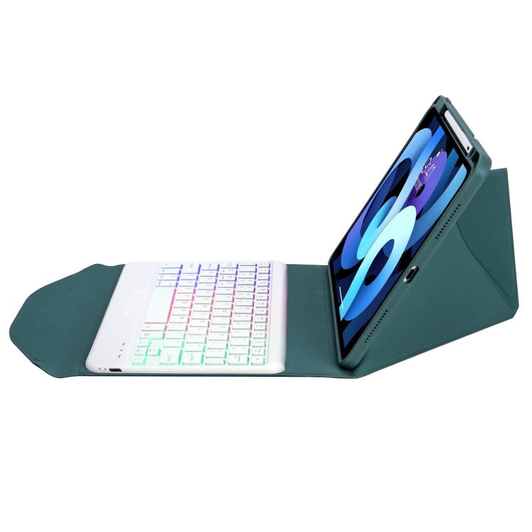 Z098BS Pen Slot Backlight Bluetooth Keyboard Leather Tablet Case For iPad Air 10.9 2022/2020