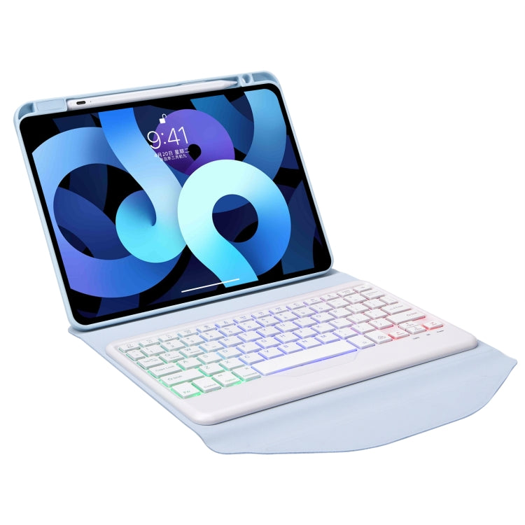 Z098BS Pen Slot Backlight Bluetooth Keyboard Leather Tablet Case For iPad Air 10.9 2022/2020