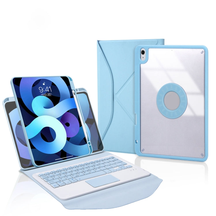 Z098B-A Pen Slot Touchpad Bluetooth Keyboard Leather Tablet Case For iPad Air 10.9 2022/2020