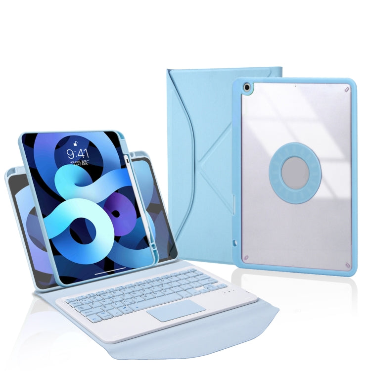 Z102B-A Pen Slot Touchpad Bluetooth Keyboard Leather Tablet Case For iPad 10.2 2021/2020/2019