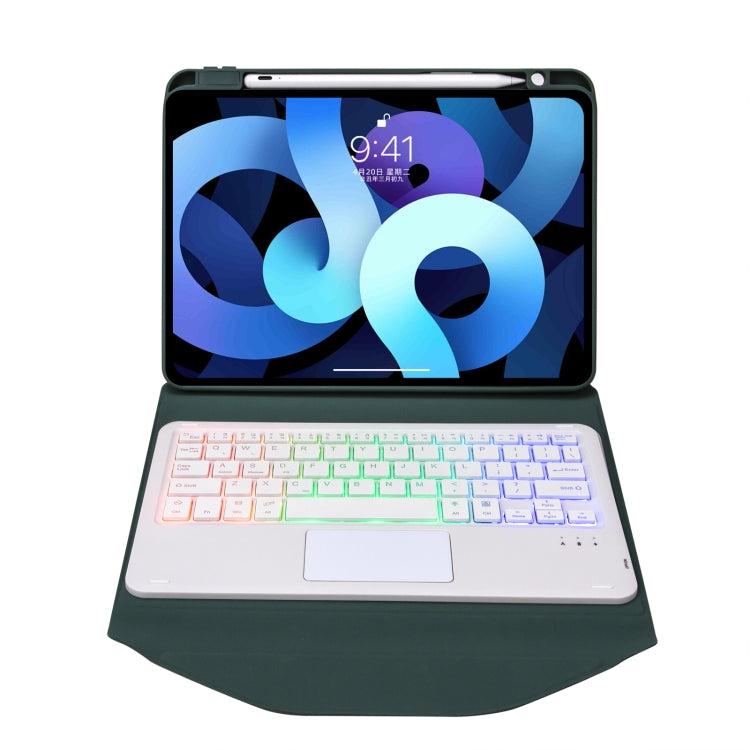 Z102B-AS Pen Slot Touchpad Backlight Bluetooth Keyboard Leather Tablet Case For iPad 10.2 2021/2020/2019