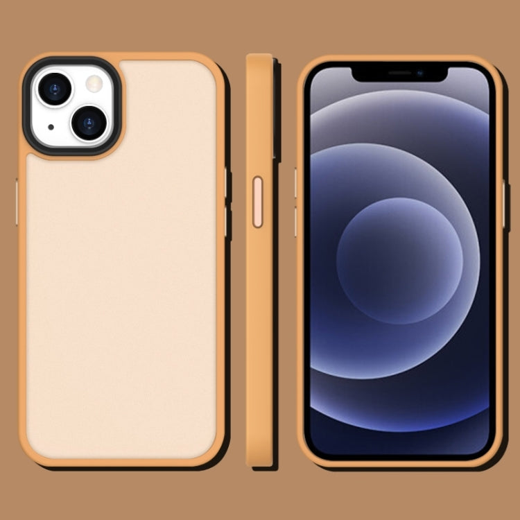 For iPhone 14 Translucent Frosted Shockproof Phone Case