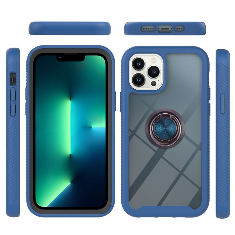 Starry Sky Solid Color Series PC + TPU Case with Ring Holder & Magnetic Function For iPhone 14 Pro Max