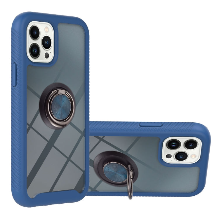 Starry Sky Solid Color Series PC + TPU Case with Ring Holder & Magnetic Function For iPhone 14 Pro