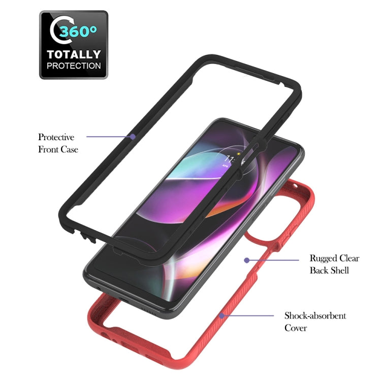 Starry Sky Solid Color Series PC + TPU Case with Ring Holder & Magnetic Function For Motorola Moto G 5G 2022