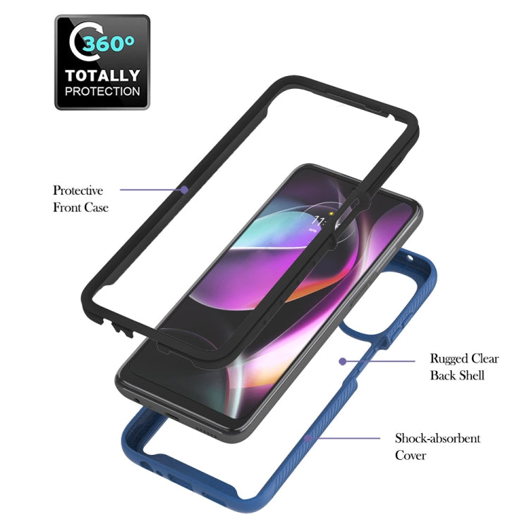 Starry Sky Solid Color Series PC + TPU Case with Ring Holder & Magnetic Function For Motorola Moto G 5G 2022