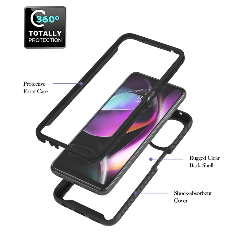 Starry Sky Solid Color Series PC + TPU Case with Ring Holder & Magnetic Function For Motorola Moto G 5G 2022