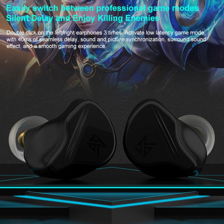 KZ-VXS Ten-Unit Coil Iron Stereo In-Ear Sports Bluetooth Earphones(Obsidian Black)