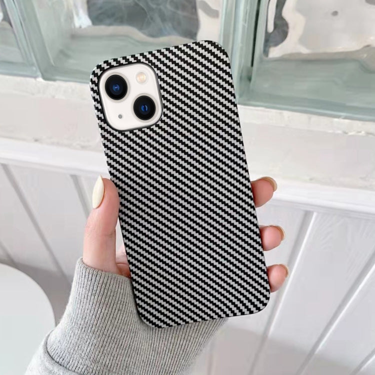 For iPhone 14 Plus Carbon Fiber TPU Shockproof Phone Case