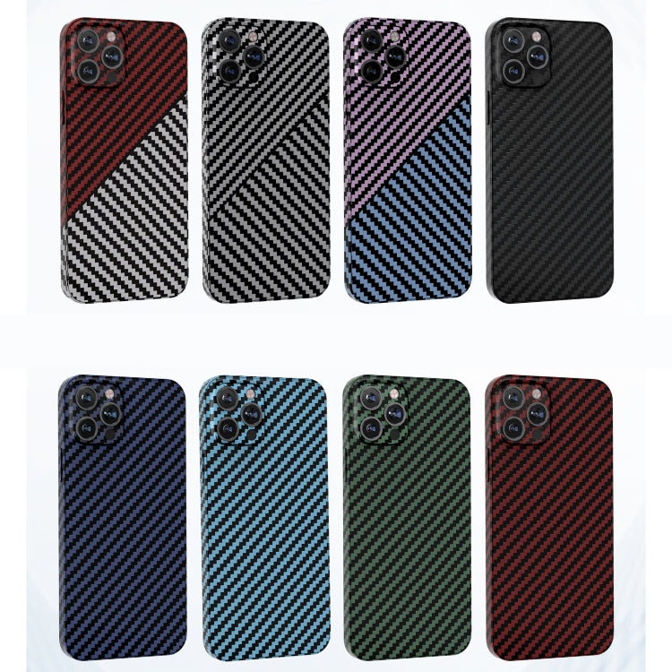 Carbon Fiber Texture PC Phone Case For iPhone 14 Pro