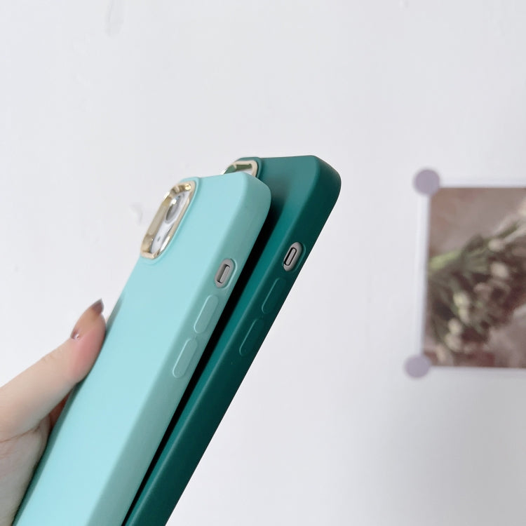 Liquid Silicone Electroplating + Flannel Phone Case For iPhone 14 Pro Max