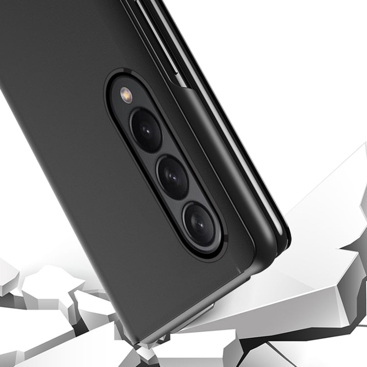 For Samsung Galaxy Z Fold4 5G Single Electroplating Flip Mirror Shockproof Phone Case