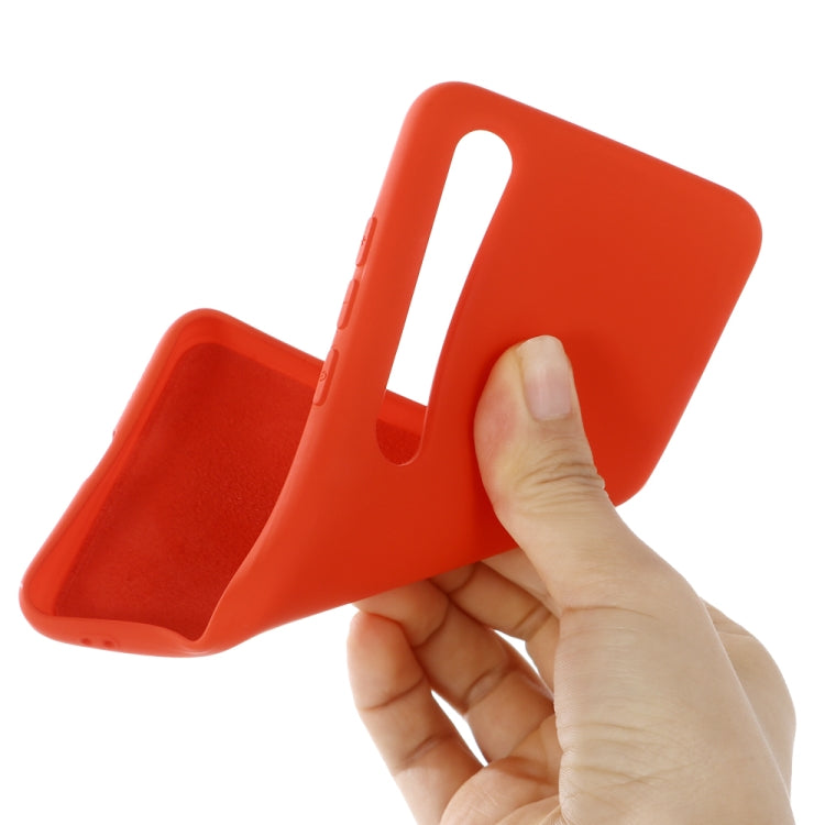 For Xiaomi Mi 10 Pro 5G Solid Color Liquid Silicone Shockproof Coverage Case