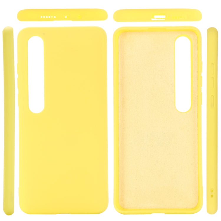 For Xiaomi Mi 10 Pro 5G Solid Color Liquid Silicone Shockproof Coverage Case