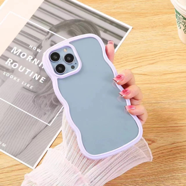 For iPhone 13 Pro Max Wave Texture Acrylic Protective Phone Case