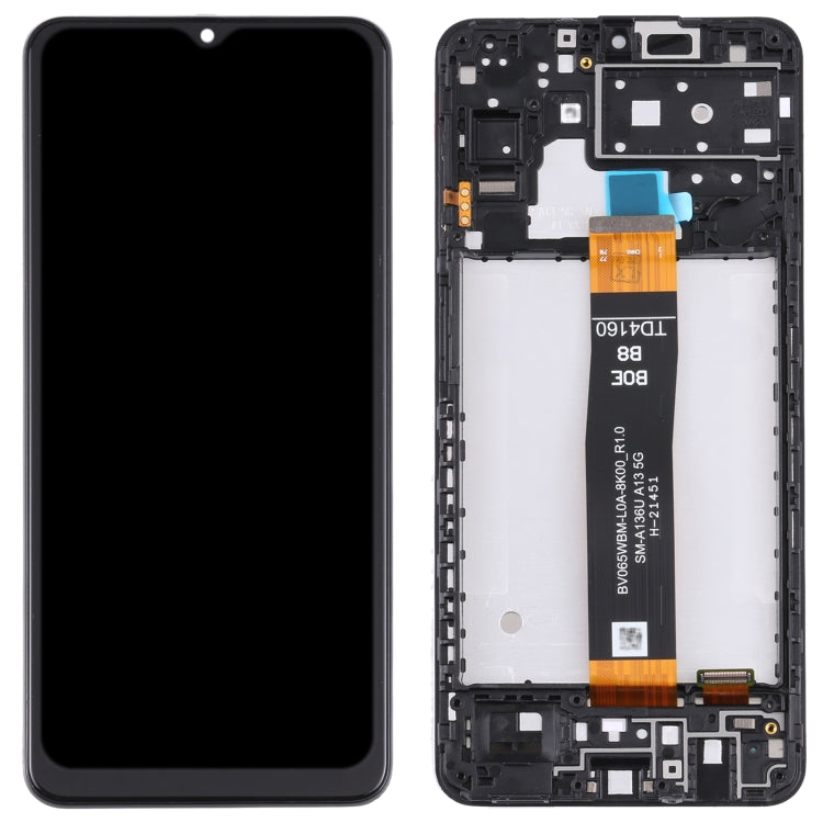 Original LCD Screen For Samsung Galaxy A13 5G SM-A136U Digitizer Full Assembly with Frame