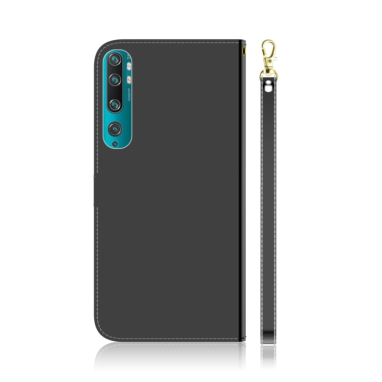 For Xiaomi Mi Note10 Pro Lmitated Mirror Surface Horizontal Flip Leather Case with Holder & Card Slots & Wallet & Lanyard