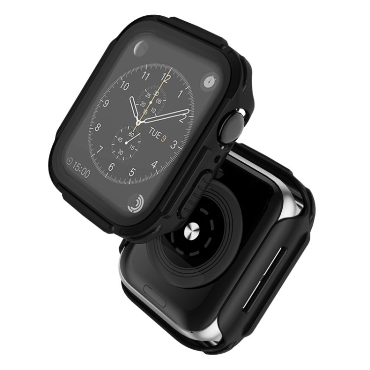 Plating PC Frame Watch Case with Tempered Film For Apple Watch Series 8 / 7 41mm