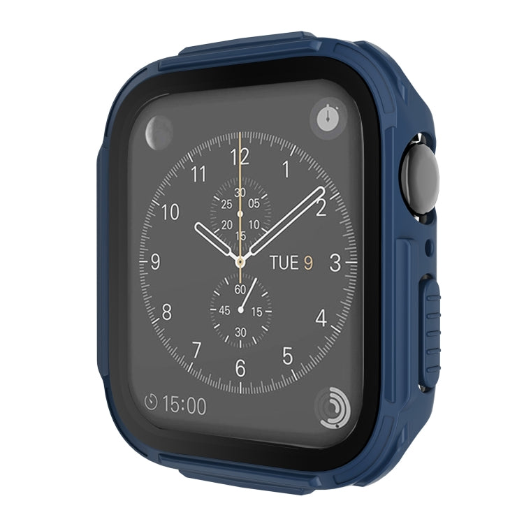 Plating PC Frame Watch Case with Tempered Film For Apple Watch Series 8 / 7 41mm