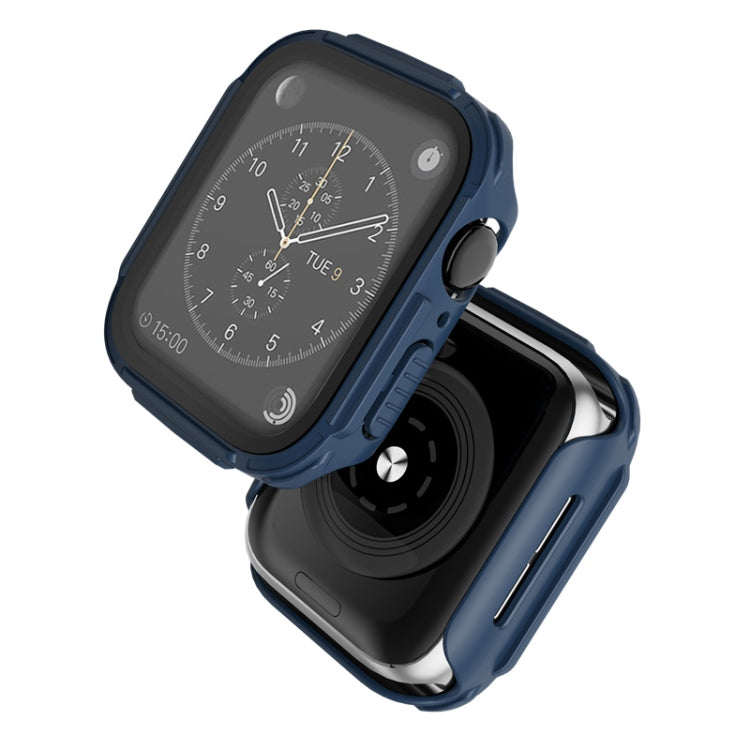 Plating PC Frame Watch Case with Tempered Film For Apple Watch Series 8 / 7 41mm