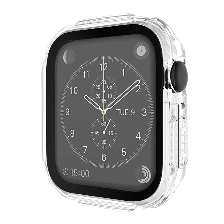 Plating PC Frame Watch Case with Tempered Film For Apple Watch Series 8 / 7 41mm