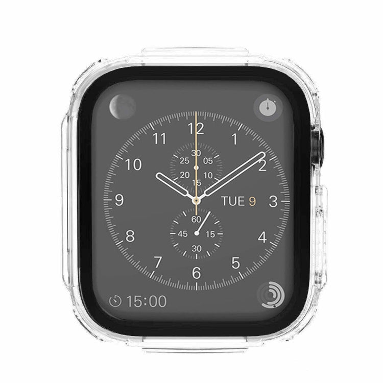 Plating PC Frame Watch Case with Tempered Film For Apple Watch Series 8 / 7 41mm
