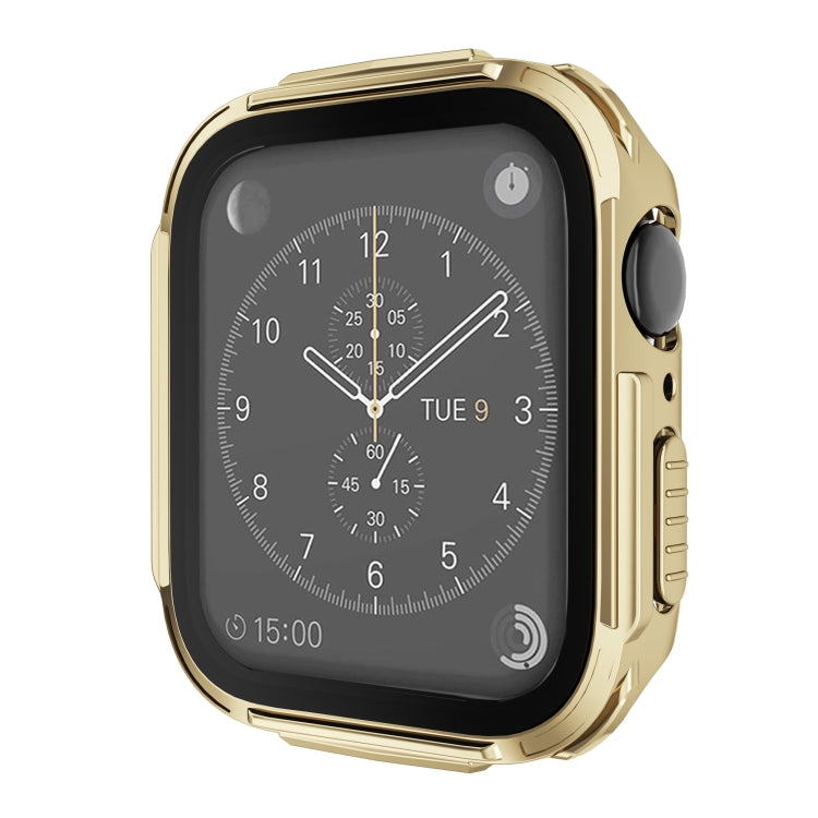 Plating PC Frame Watch Case with Tempered Film For Apple Watch Series 8 / 7 41mm