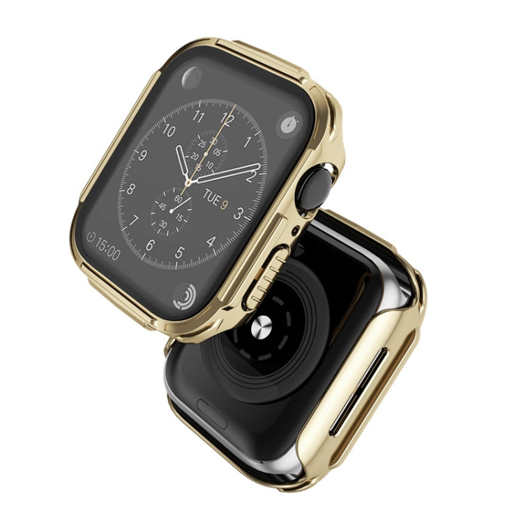 Plating PC Frame Watch Case with Tempered Film For Apple Watch Series 8 / 7 41mm