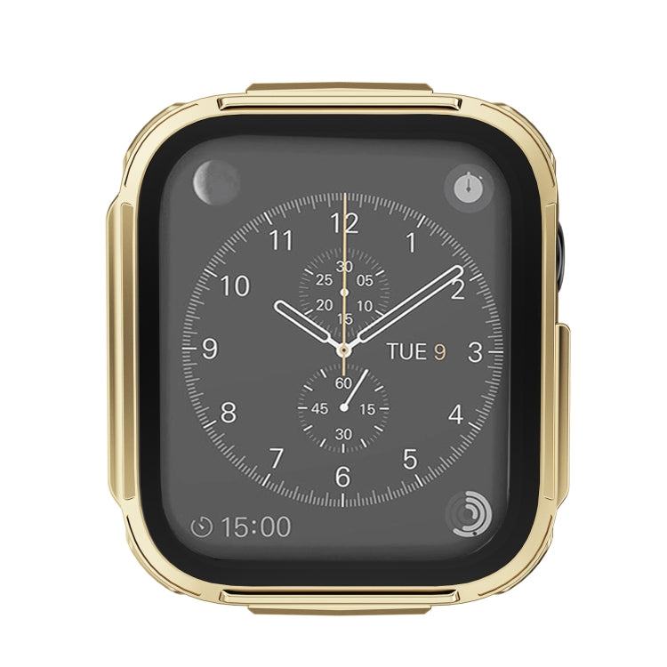 Plating PC Frame Watch Case with Tempered Film For Apple Watch Series 8 / 7 41mm