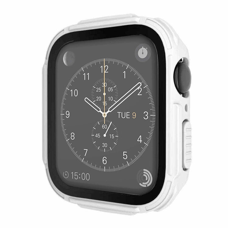 Plating PC Frame Watch Case with Tempered Film For Apple Watch Series 6 & SE & 5 & 4 44mm