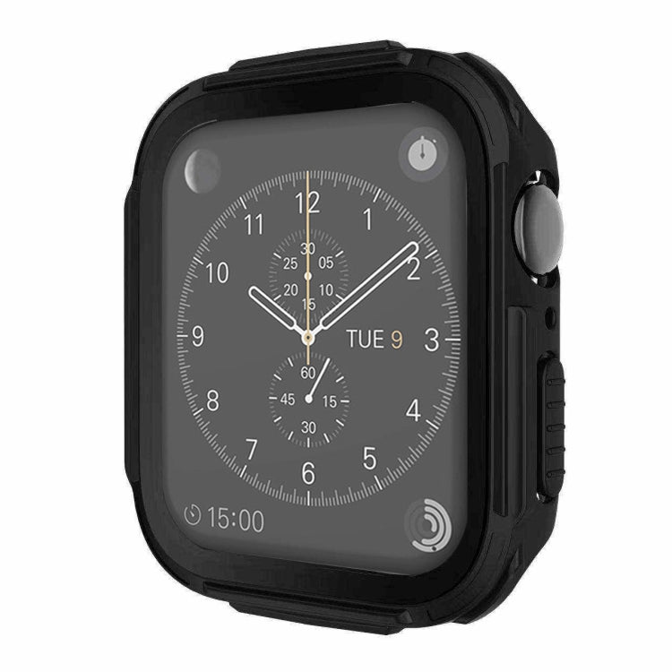 Plating PC Frame Watch Case with Tempered Film For Apple Watch Series 6 & SE & 5 & 4 40mm