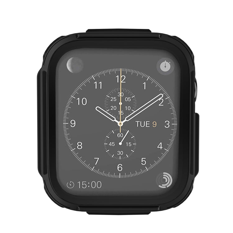 Plating PC Frame Watch Case with Tempered Film For Apple Watch Series 6 & SE & 5 & 4 40mm