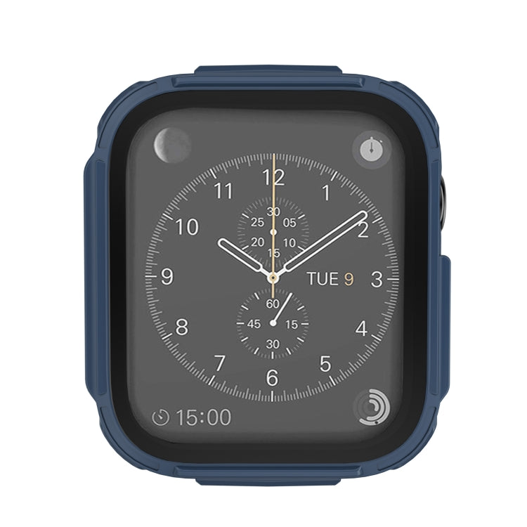 Plating PC Frame Watch Case with Tempered Film For Apple Watch Series 6 & SE & 5 & 4 40mm