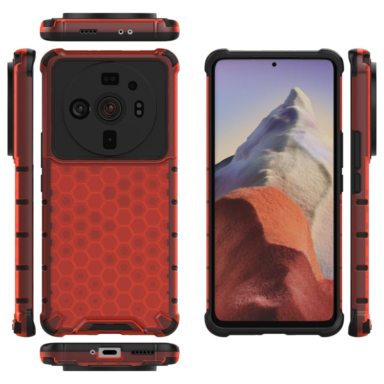 For Xiaomi 12S Ultra 5G Shockproof Honeycomb PC + TPU Phone Case