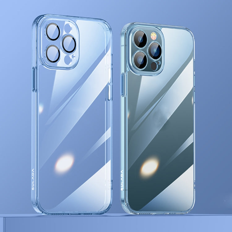 For iPhone 12 Pro SULADA Crytal Steel Series Diamond Glass + TPU Phone Case