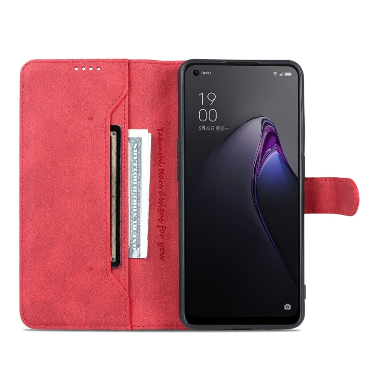 For OPPO Reno8 AZNS Dream II Skin Feel Horizontal Flip Leather Case