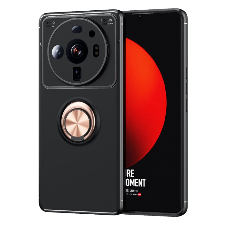 For Xiaomi 12S Ultra Metal Ring Holder TPU Phone Case