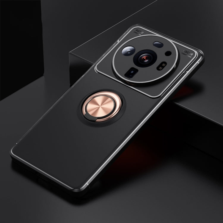 For Xiaomi 12S Ultra Metal Ring Holder TPU Phone Case