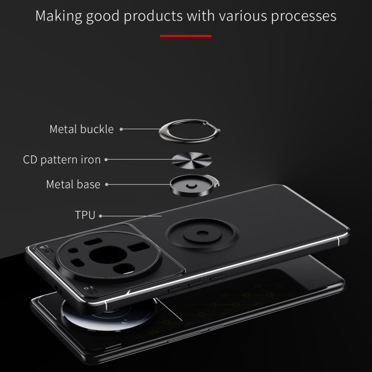 For Xiaomi 12S Ultra Metal Ring Holder TPU Phone Case