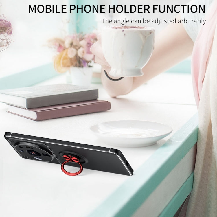 For Xiaomi 12S Ultra Metal Ring Holder TPU Phone Case