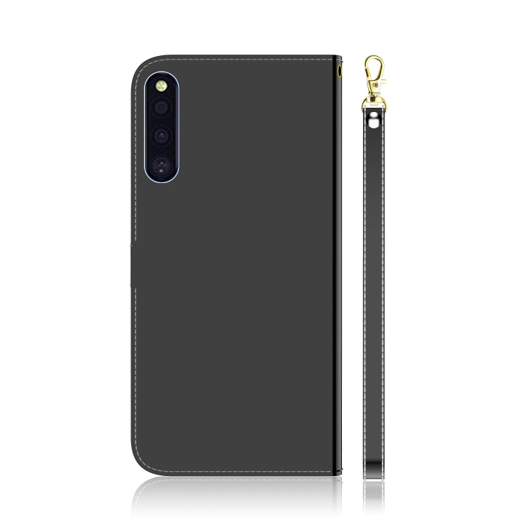 For Galaxy A41 Lmitated Mirror Surface Horizontal Flip Leather Case with Holder & Card Slots & Wallet & Lanyard