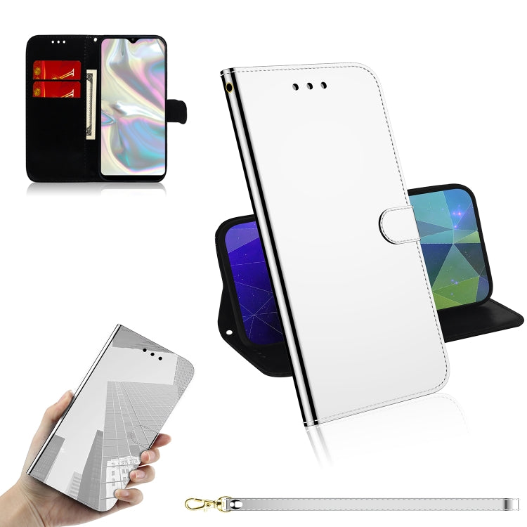 For Galaxy A70e Lmitated Mirror Surface Horizontal Flip Leather Case with Holder & Card Slots & Wallet & Lanyard