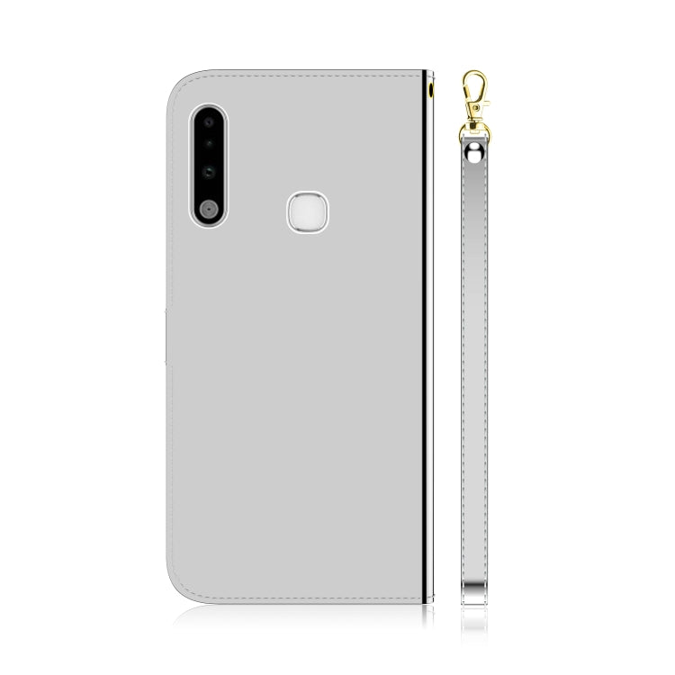 For Galaxy A70e Lmitated Mirror Surface Horizontal Flip Leather Case with Holder & Card Slots & Wallet & Lanyard
