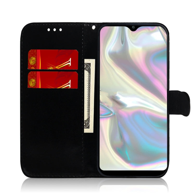 For Galaxy A70e Lmitated Mirror Surface Horizontal Flip Leather Case with Holder & Card Slots & Wallet & Lanyard