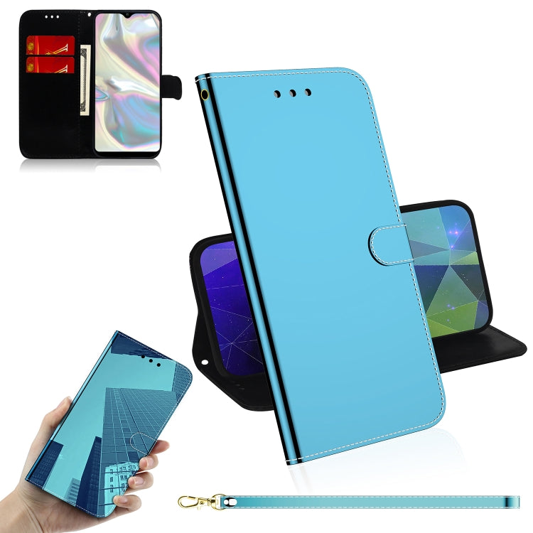 For Galaxy A70e Lmitated Mirror Surface Horizontal Flip Leather Case with Holder & Card Slots & Wallet & Lanyard