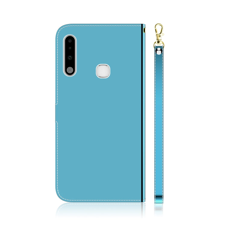 For Galaxy A70e Lmitated Mirror Surface Horizontal Flip Leather Case with Holder & Card Slots & Wallet & Lanyard