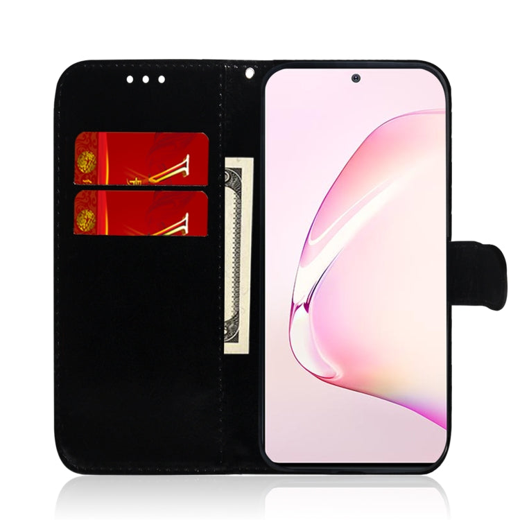 For Galaxy Note 10 Lite / A81 Lmitated Mirror Surface Horizontal Flip Leather Case with Holder & Card Slots & Wallet & Lanyard