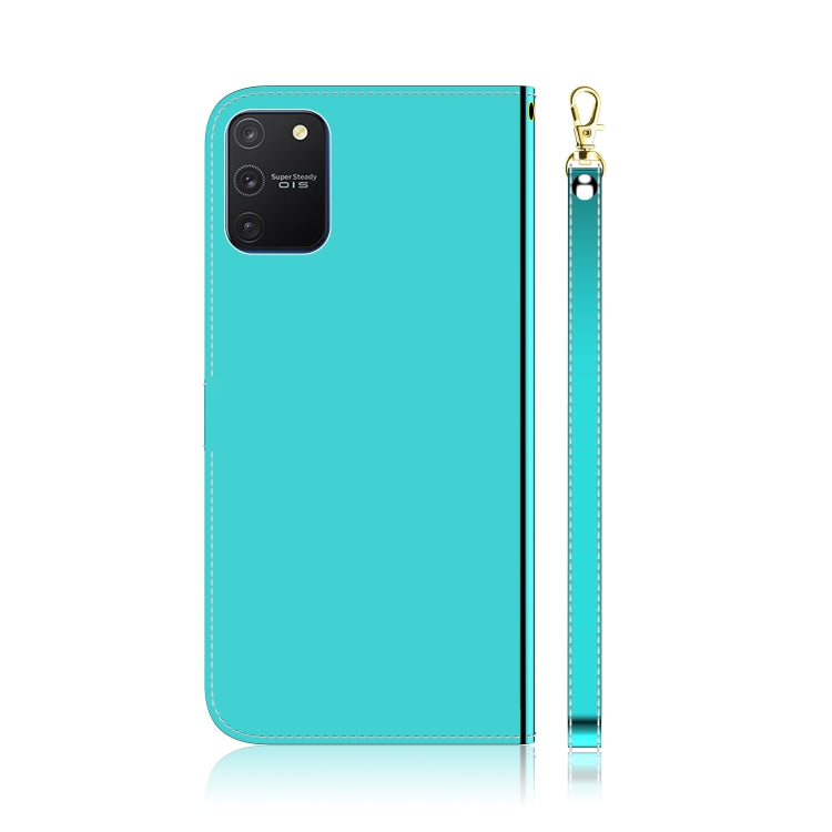 For Galaxy S10 Lite / A91 Lmitated Mirror Surface Horizontal Flip Leather Case with Holder & Card Slots & Wallet & Lanyard