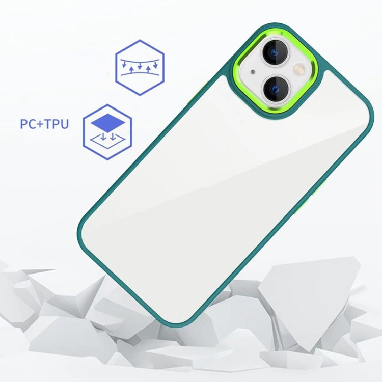 For iPhone 14 3 in 1 Electroplated Acrylic Phone Case