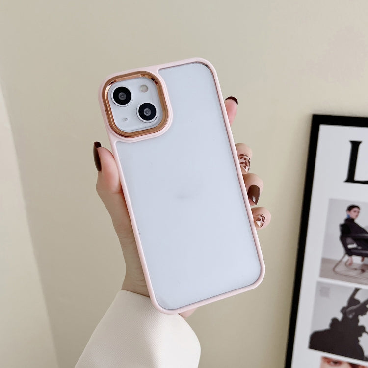 For iPhone 14 Plus 3 in 1 Electroplated Acrylic Phone Case